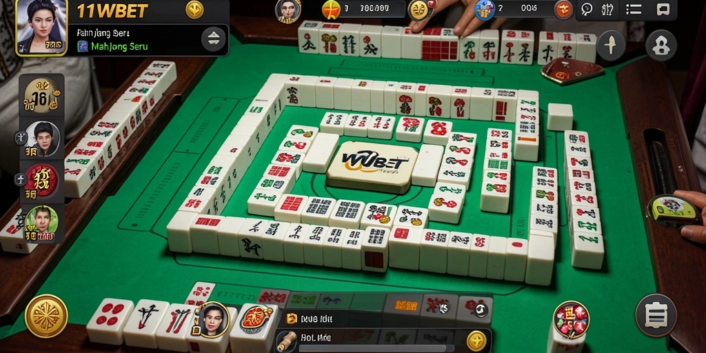 Screenshot gameplay Mahjong 11WBET yang menampilkan momen seru.