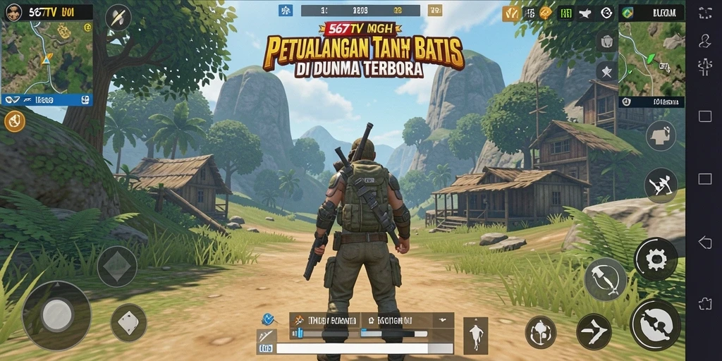 Gameplay 567TV menampilkan petualangan eksotis di dunia terbuka.