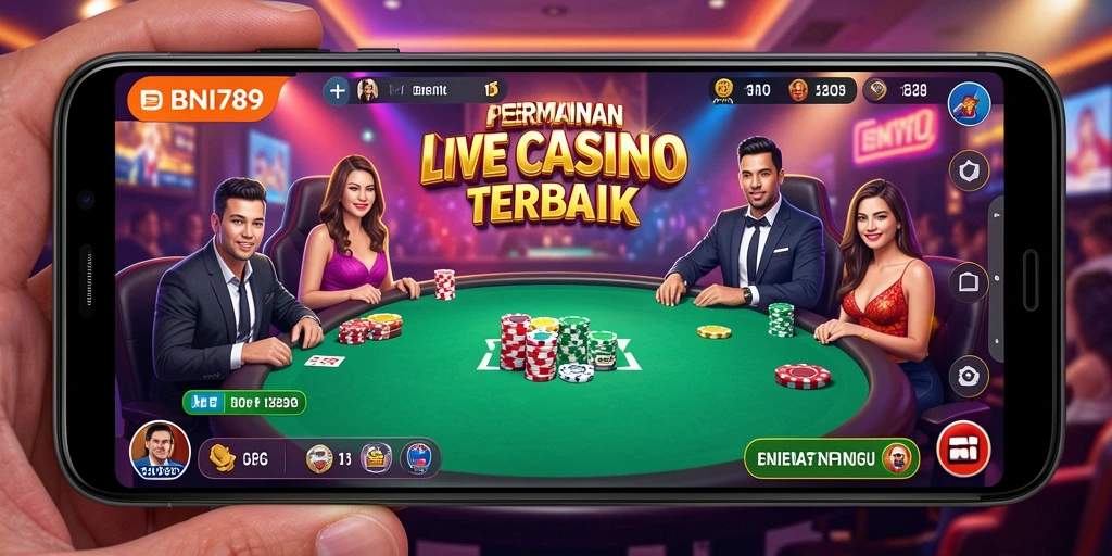 Tampilan gameplay seru di aplikasi Live Casino BNI789.