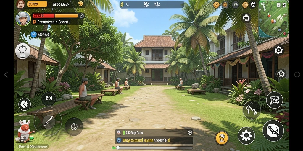 Tampilan menarik dari gameplay C7890 dengan grafis cerah.