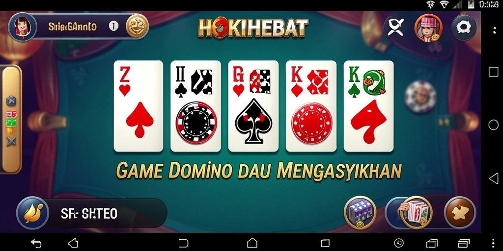 Screenshot gameplay HOKIHEBAT Domino yang seru dan menantang.