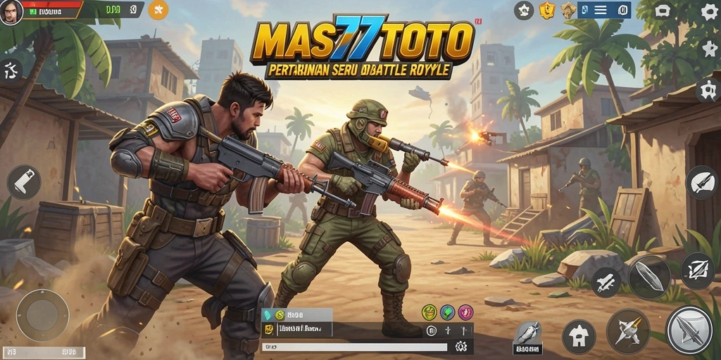 Gameplay seru dalam dunia Battle Royale yang luas.