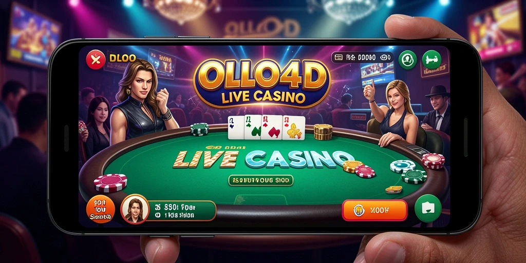 Tampilan seru dari gameplay OLLO4D di Live Casino.