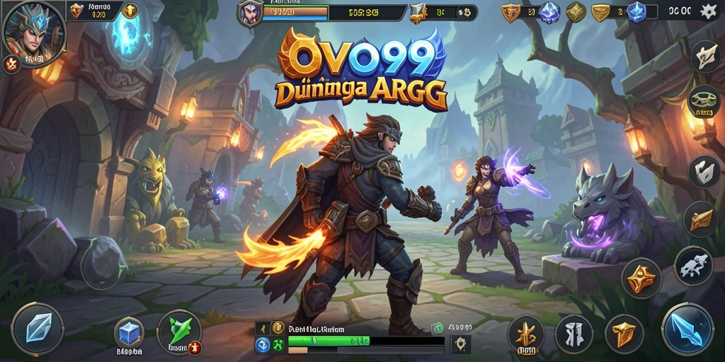Tampilan menarik saat gameplay OVO99 dalam pertempuran epik.